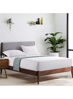 ECVV Eggishorn Bamboo Mattress Protector for Bed 100% Waterproof Cooling Mattress Encasement Ultra Soft and Breathable Cover King 193 * 203cm Smooth Top, White, Mattress King Bamboo White  - Image 1