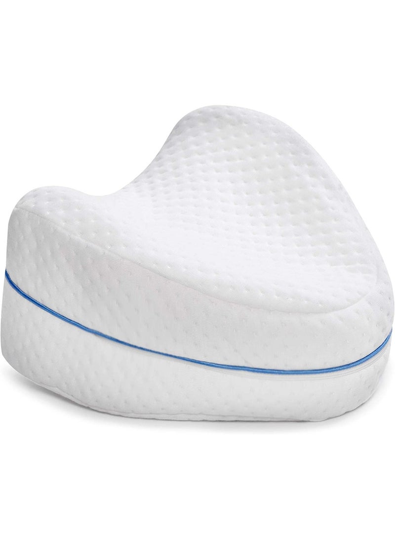 إي سي في في Legacy Leg & Knee Foam Support Pillow - Soothing Pain Relief for Sciatica, Back, Hips, Knees, Joints - As Seen on TV Foam White  - Image 1