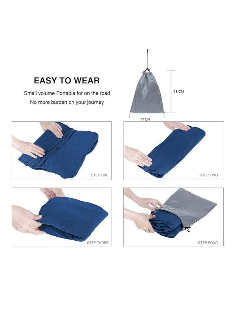 ECVV ECVV Inflatable Travel Foot Rest Pillow Adjustable Three Layers Height Pillow Kids Leg Rest Stool Airplane Travel Essentials Great for Bus Car Train  - Image 5