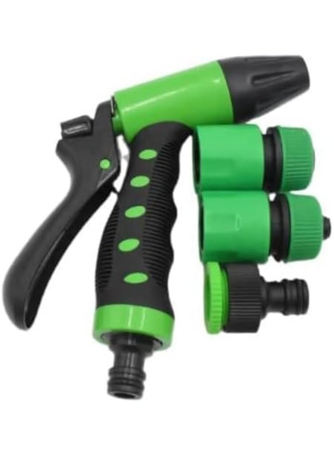 إي سي في في Garden Hose Spray Nozzle Adjustable Spray Nozzle Adjustable high pressure water spray nozzle hose garden plastic watering gun for garden  - Image 1