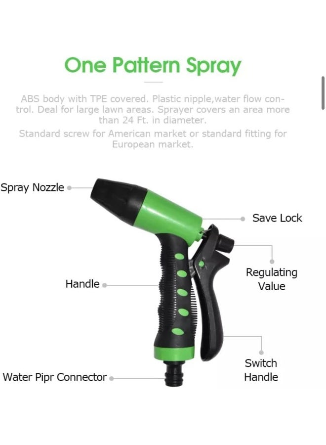 إي سي في في Garden Hose Spray Nozzle Adjustable Spray Nozzle Adjustable high pressure water spray nozzle hose garden plastic watering gun for garden  - Image 2