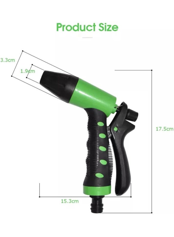إي سي في في Garden Hose Spray Nozzle Adjustable Spray Nozzle Adjustable high pressure water spray nozzle hose garden plastic watering gun for garden  - Image 3