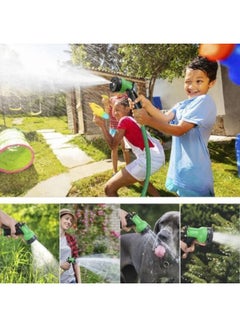 ECVV Garden Hose Nozzle Hand Sprayer High Pressure Spray Gun With 8 Pattern Settings Watering - Pistol Grip Green and Black  - Image 4