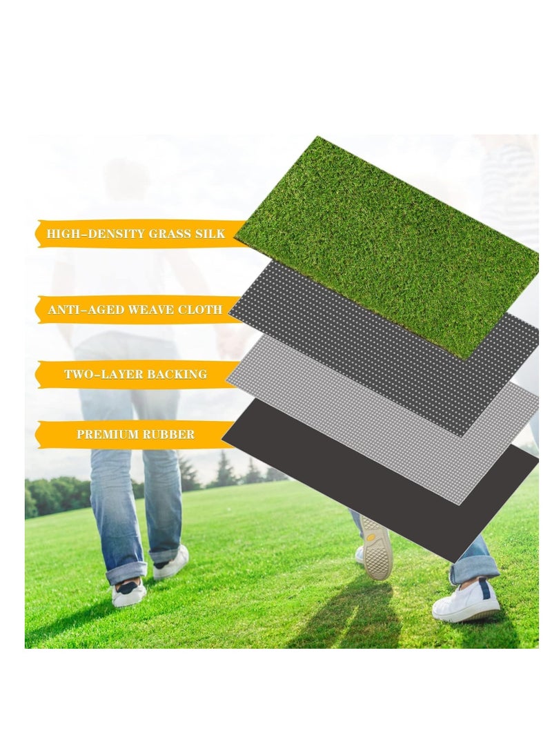 ECVV Artificial Grass Carpet Green For Home Outdoor Front/Backyards Garden Decoration - Artificial Grass 30mm 200x100cm Green  - Image 5