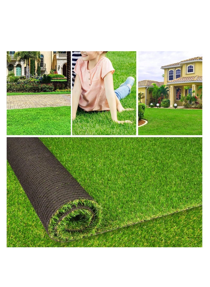 ECVV Artificial Grass Carpet Green For Home Outdoor Front/Backyards Garden Decoration - Artificial Grass 30mm 200x100cm Green  - Image 2