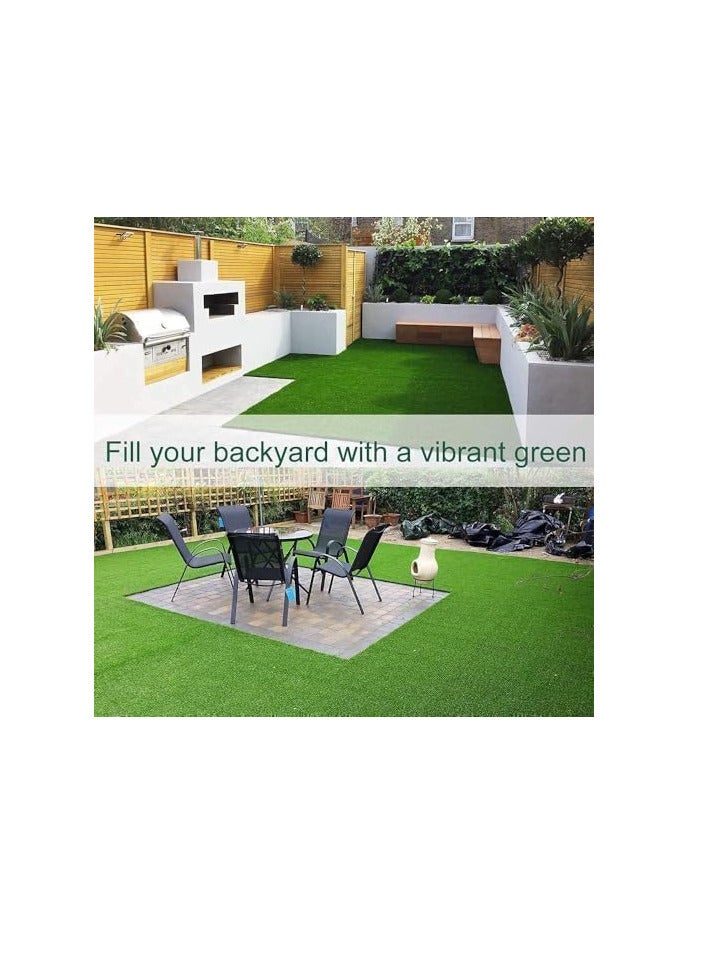 ECVV 26mm Artificial Grass Carpet Green, Artificial Grass Turf For Home Outdoor Front, Garden Decoration, Play Ground, Pool Area, Backyard, Patio, Balcony, |200cm*1500cm| - Image 5