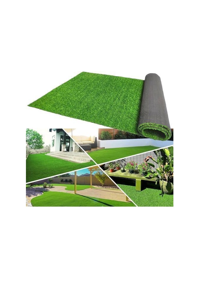ECVV ECVV 26mm Artificial Grass Carpet Green, Artificial Grass Turf For Home Outdoor Front, Garden Decoration, Play Ground, Pool Area, Backyard, Patio, Balcony, |200cm*600cm|  - Image 2