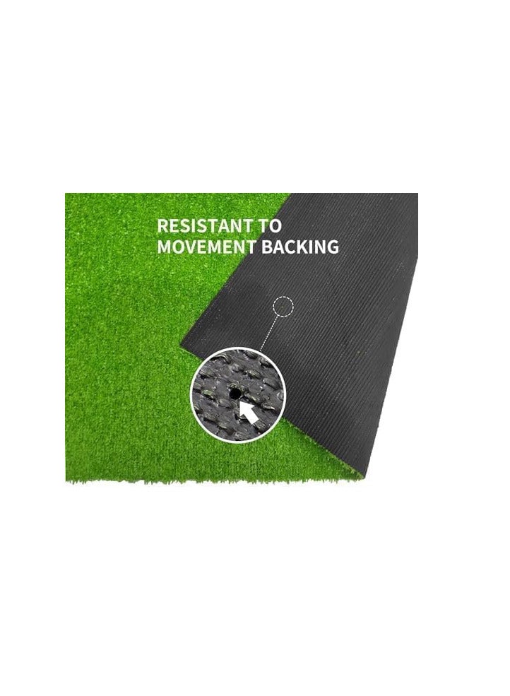 ECVV ECVV 26mm Artificial Grass Carpet Green, Artificial Grass Turf For Home Outdoor Front, Garden Decoration, Play Ground, Pool Area, Backyard, Patio, Balcony, |200cm*600cm|  - Image 3