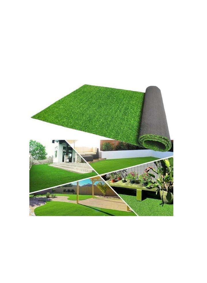 ECVV 26mm Artificial Grass Carpet Green, Artificial Grass Turf For Home Outdoor Front, Garden Decoration, Play Ground, Pool Area, Backyard, Patio, Balcony - Image 2