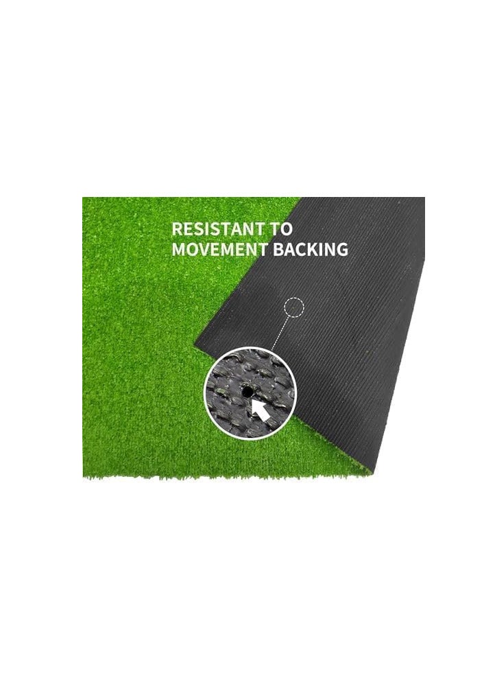 ECVV 26mm Artificial Grass Carpet Green, Artificial Grass Turf For Home Outdoor Front, Garden Decoration, Play Ground, Pool Area, Backyard, Patio, Balcony - Image 3