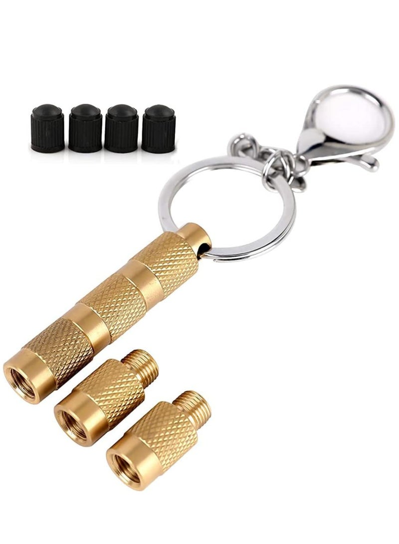 إي سي في في Tire Deflator,4 in 1 Solid Brass Easy Storage and Using Tire Air Down Tool,Tire Pressure Deflators for Offroad Vehicle  - Image 1