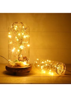 ECVV LED Fairy String Lights, 10Ft/3M 30leds Firefly String Lights Garden Home Party Wedding Festival Decorations Crafting Battery Operated Lights(Warm White) Warm White  - Image 3