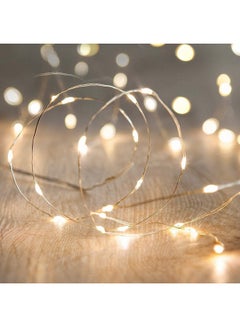 ECVV LED Fairy String Lights, 10Ft/3M 30leds Firefly String Lights Garden Home Party Wedding Festival Decorations Crafting Battery Operated Lights(Warm White) Warm White  - Image 1