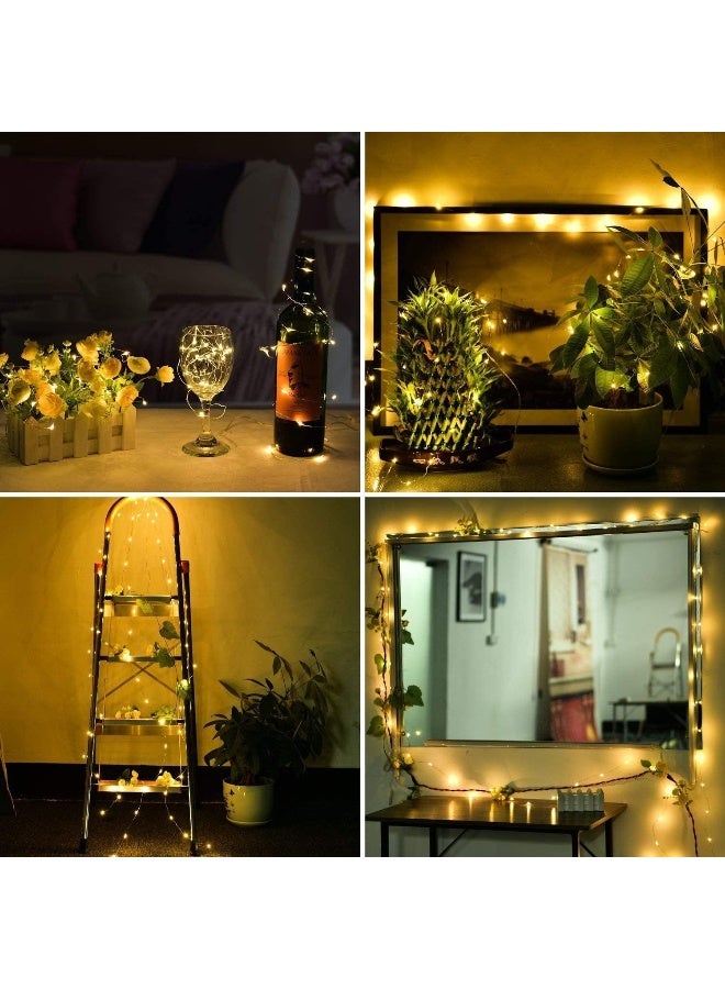ECVV LED Fairy String Lights, 10Ft/3M 30leds Firefly String Lights Garden Home Party Wedding Festival Decorations Crafting Battery Operated Lights(Warm White) Warm White  - Image 4