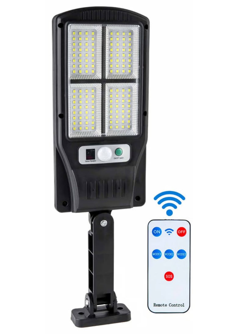 إي سي في في Solar Street Lights Outdoors, Ip65 Motion Sensor Light, 120 LED Remote Control Solar Security Wall Light For Parking Garden, Street, Deck, Yard, Garage, Patio  - Image 1