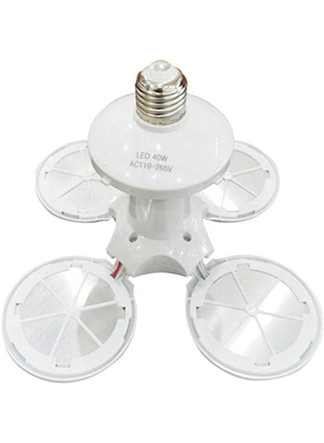 إي سي في في UFO Bulb Lamp 40W LED Shop Light, Led Ceiling Lights with 4 Adjustable Panels, UFO Football Lights Red - Image 5