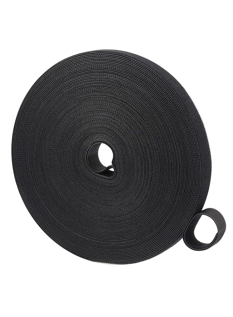 إي سي في في 10 Meter Reusable Fastening Tape 1 Roll, Double Side Cord Tie Strap for Organizer or Storage, Cable Organizer Wire Straps for Electronics Accessories  - Image 1