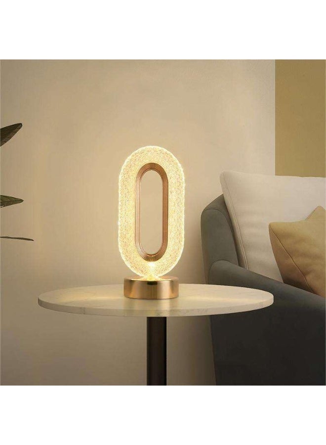 إي سي في في مصباح طاولة LED بدون سلك مع لمسة للتحكم في السطوع مصباح روماني من الكريستال ضوء ليلي محمول مصابيح بجانب السرير مع صندوق للمقهى | الفندق | البار - Image 1