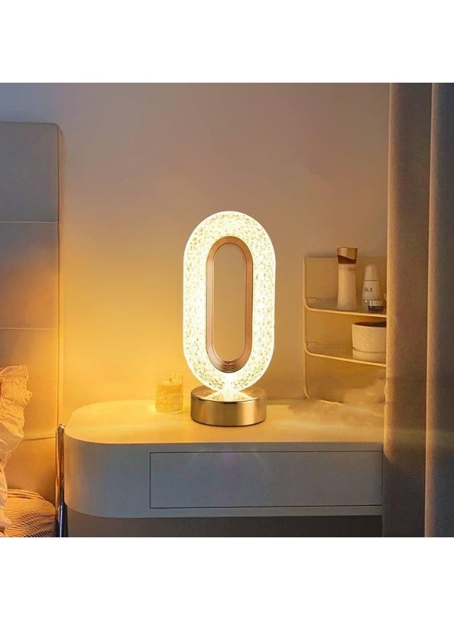 إي سي في في مصباح طاولة LED بدون سلك مع لمسة للتحكم في السطوع مصباح روماني من الكريستال ضوء ليلي محمول مصابيح بجانب السرير مع صندوق للمقهى | الفندق | البار - Image 3