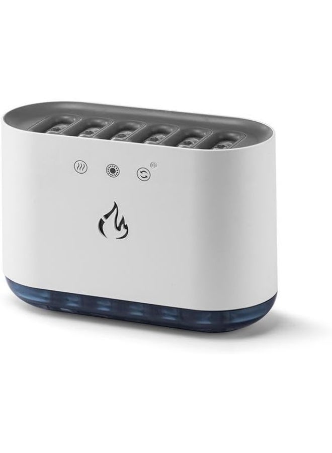 ECVV Deskstop Humidifier Six Gear Spray Colorful light Intelligent Voice Control For Home Bedroom Office | 6 Nozzles | 900ml White - Image 4