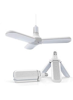 ECVV 45W E27 228leds Super Bright Foldable Fan Blade Angle LED Bulb White  - Image 1