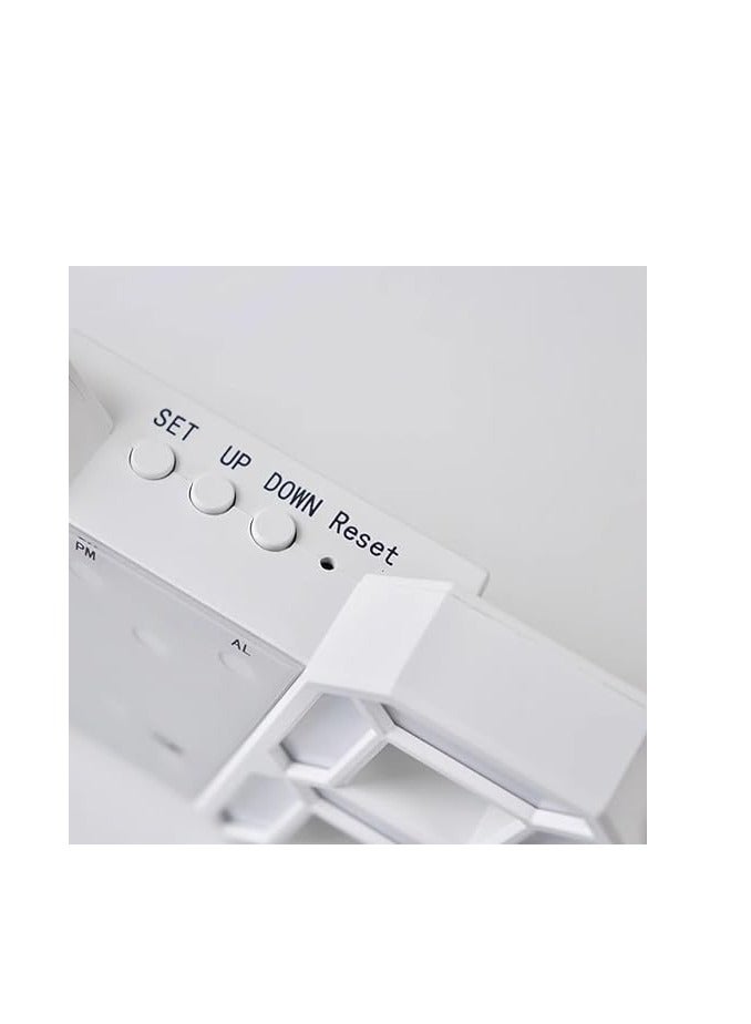 إي سي في في ECVV Digital Wall 3D LED Alarm Clock, Desk Clocks, Large Number for Bedroom, Living Room, Home and Office - 12/24 Hr Time/Date, Alarm, Temperature, Auto Light Brightness USB Cable Power  - Image 5
