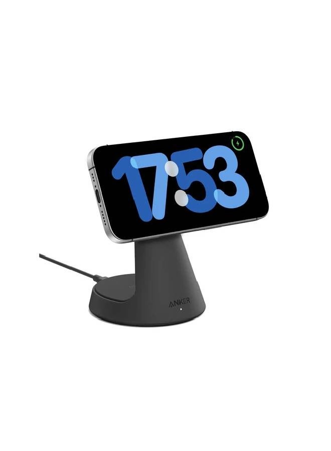 Anker MagGo Ultra Fast 2 in 1 Charging Dock High-Speed Wireless Charging 15W - A25M7H11 black  - Image 2