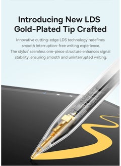 Baseus Stylus Pen for Apple iPad 13", iPad Pro 12.9" (3rd-6th Gen), iPad Pro 11" (All Gens), iPad Air (3rd-5th Gen), iPad (10th Gen), iPad Mini (6th Gen), Wired Charging, 140mAh Battery, Gold-Plated Tip, Palm Rejection, Bluetooth, 32 Customizable Functions, Tilt Sensitivity, Magnetic Attachment Smooth Writing- White  - Image 5