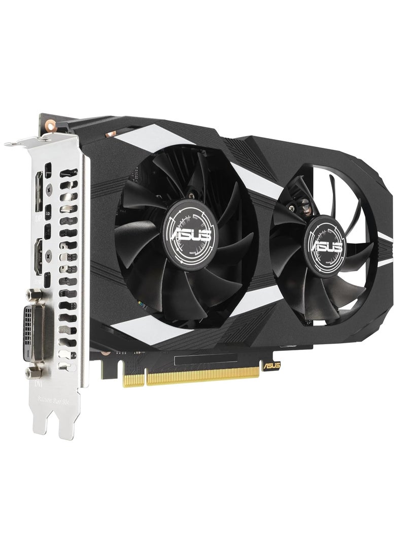 أسوس - Dual NVIDIA GeForce RTX 3050 6GB OC Edition Gaming Graphics Card - PCIe 4.0, 6GB GDDR6 Memory, HDMI 2.1, DisplayPort 1.4a, 2-Slot Design, Axial-tech Fan Design, 0dB Technology, Steel Bracket - Image 1