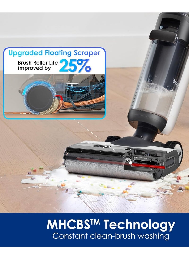 Tineco - Tineco Floor ONE Switch S7 Wet Dry Vacuum Cleaner, Smart Floor Washer Multi-Function, Self-Cleaning, Extended Battery Lifespan 65Min Runtime, ZeroTangle Brush Dual-Edge Cleaning, Whole-House Cleaning 290 W Tineco FLOOR ONE SWITCH S7 Black - Image 1