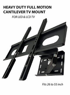 Heavy Duty Full Motion Cantilever TV Mount Model SH-815 Fits 26-55 Inch LED & LCD TVs Adjustable Swivel 180° Tilt +8°/-5° VESA Compatibility 200x200mm to 400x400mm Durable Steel Construction Load Capacity 25kg Black Powder-Coated Finish Compact Design 3.05kg Black - pnsku/N70156438V/45/_/1740383310/9f07162b-4762-42c5-a16c-43f84a47357c