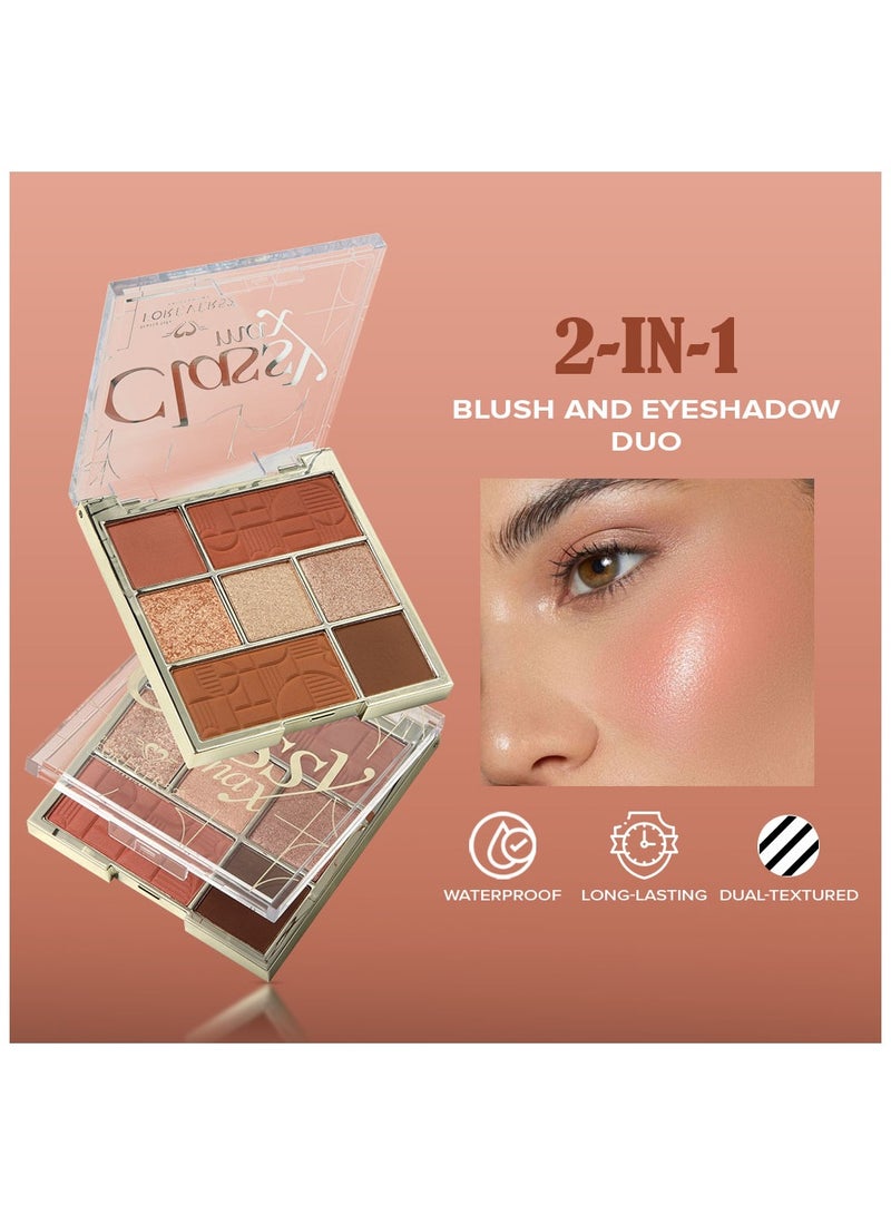 فور إيفر52 Classy Max 2 Color Blush + 5 Color Eyeshadow Palette Multicolor  - Image 3