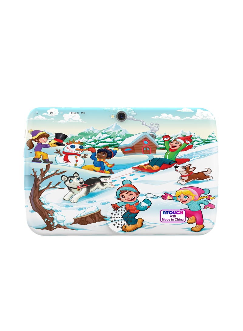 ATOUCH 7-inch Kids Tablet Early Education – 5G Wi-Fi Android 8GB RAM 256GB ROM Incell Touch Screen A38-2 Picture Tab with Silicone Cover  - Image 2