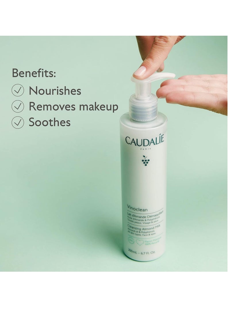 CAUDALIE Caudalie Vinoclean Gentle Cleansing Almond Milk 6.7 fl ozFluid Ounce  - Image 4