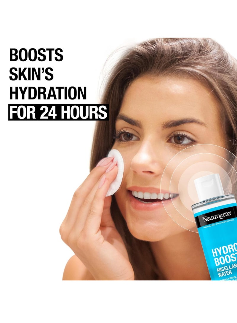 Neutrogena Neutrogena Hydro Boost Micellar Water with Hydrating Hyaluronic Acid, Micellar Cleansing Water for Sensitive Skin Removes Makeup, Dirt & Oil, Non-Comedogenic & Alcohol-Free 13.5 fl. ozFluid Ounce  - Image 3