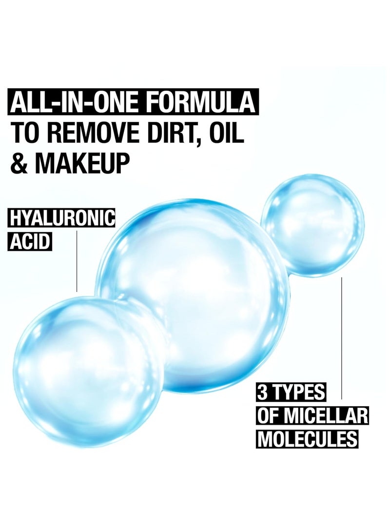 Neutrogena Neutrogena Hydro Boost Micellar Water with Hydrating Hyaluronic Acid, Micellar Cleansing Water for Sensitive Skin Removes Makeup, Dirt & Oil, Non-Comedogenic & Alcohol-Free 13.5 fl. ozFluid Ounce  - Image 2