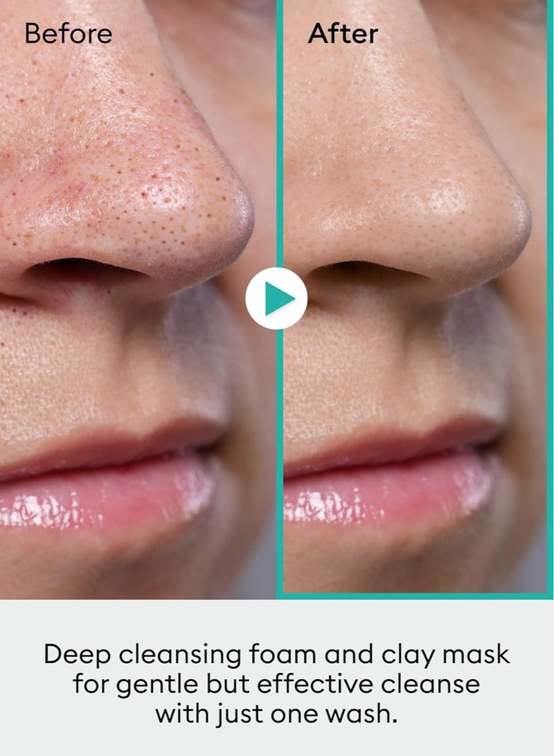 ميشا غسول الوجه الرغوي 2 في 1 من ميشا أرتيميسيا - غسول وجه وكريم طيني، غسول وجه كوري رغوي مع مستخلص الشيح المخمر مرتين، يهدئ البشرة الحساسة - Image 2