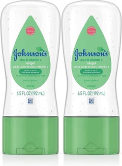 Pack Of 2 Johnson Baby Oil Gel Moisturizing with Aloe Vera And Vitamin E 200ml