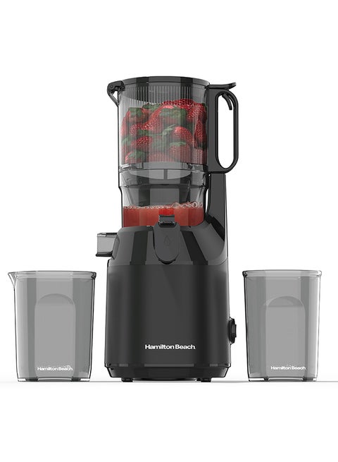 Cold Press Slow Juicer, 130mm Wide Feeding Chute for large fruits/vegetables, 45 RPM, Durable Auger with 250W motor, Auto-Residue Separation, Reverse Function, 2 Year Warranty 1 L 250 W SJ9000-ME Black