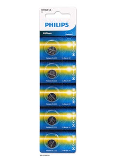 Philips Philips Lithium CR1220 Battery (5 pack) Multicolour 