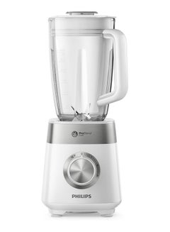 Philips Plastic Jar Blender - 800W, 2L, 3 Speed settings + Pulse, ProBlend Crush Technology perfect for crushing ice 2 L 800 W HR2224 white  - Image 1