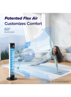 LEVOIT Levoit Classic Pro Smart Tower Fan 42-inch Brushless DC Motor with wifi - LTF-F422S-WAE LTF-F422S-WAE Black  - Image 4