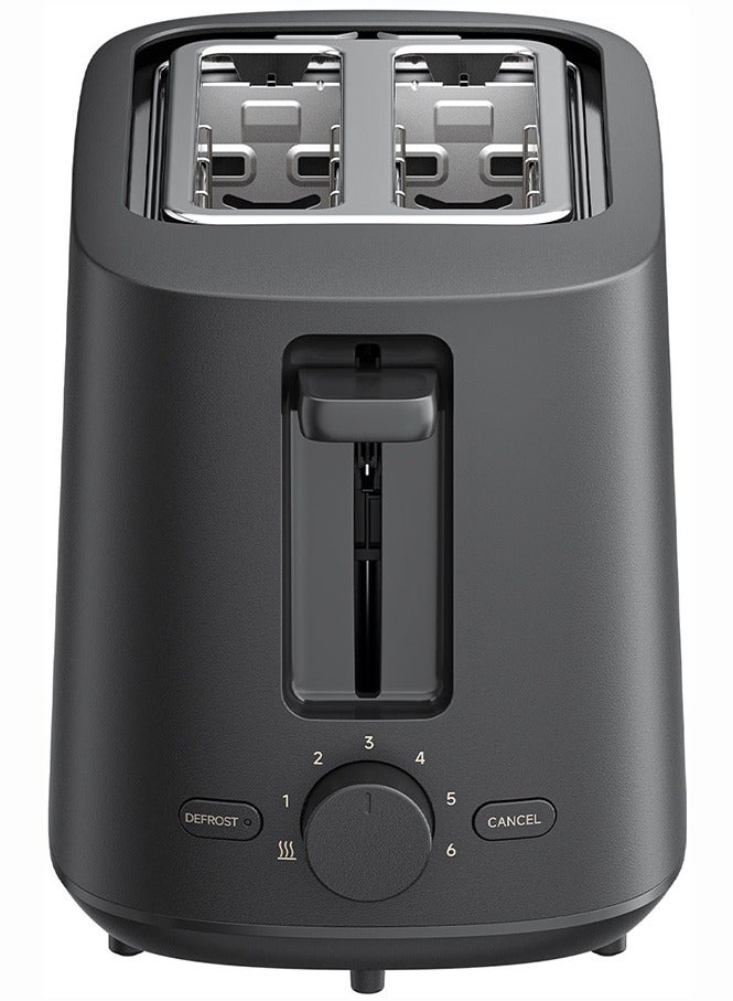 شاومي Smart Toaster,2-Slice, 6 Preset Modes, LED Display, Reheat/Defrost Function, Compact Design for Kitchen Countertop-Black 930 W XMTSJ01FD Black  - Image 2