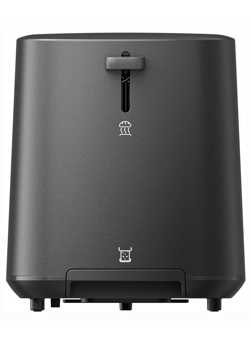 شاومي Smart Toaster,2-Slice, 6 Preset Modes, LED Display, Reheat/Defrost Function, Compact Design for Kitchen Countertop-Black 930 W XMTSJ01FD Black  - Image 4