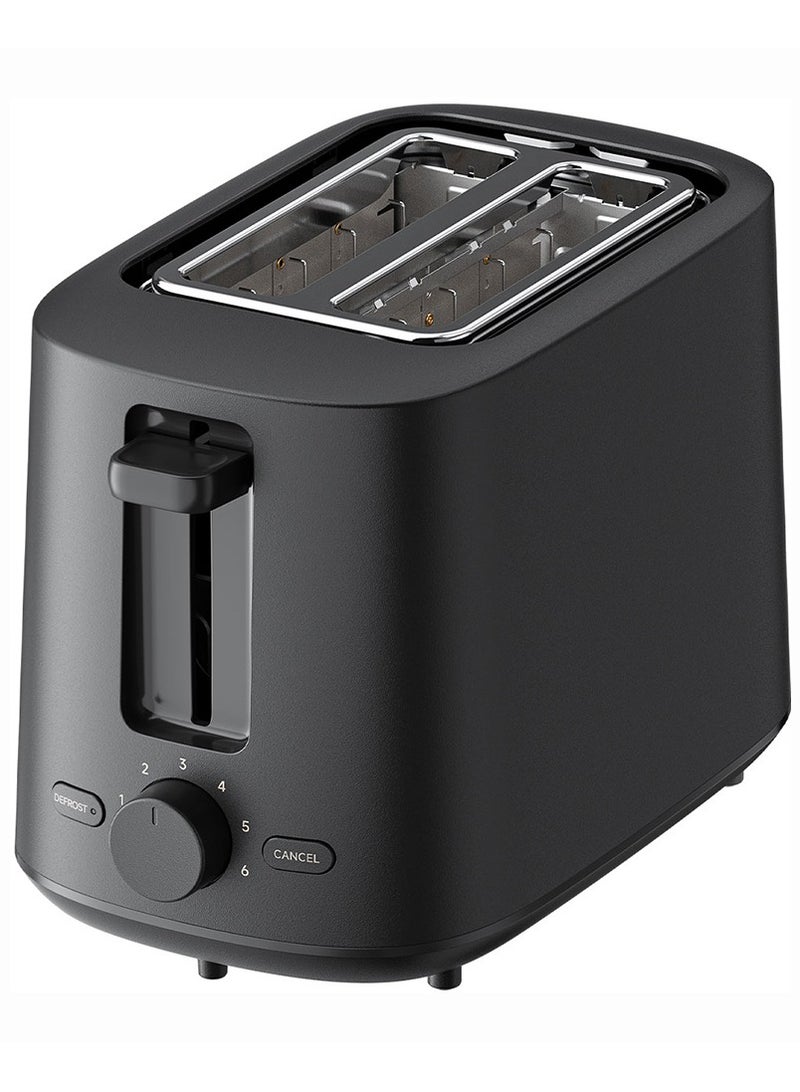 شاومي Smart Toaster,2-Slice, 6 Preset Modes, LED Display, Reheat/Defrost Function, Compact Design for Kitchen Countertop-Black 930 W XMTSJ01FD Black  - Image 3