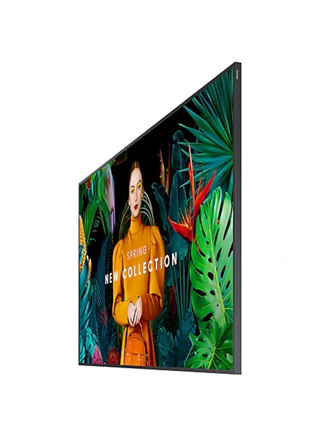 Samsung - 65" High Brightness UHD Signage (QHC Series) – 4K VA Panel, 700 nits Brightness, 178° Wide Viewing Angle, 8ms Response Time, 72% NTSC Color Gamut, HDMI 2.0, DisplayPort 1.2, 2x USB, Wi-Fi & Bluetooth Connectivity, Tizen 7.0 Operating System, 16GB Storage, 24/7 Operation, VESA 400x300 Mounting, Non-Glossy Finish | LH65QHCEBGCXUE Black - Image 1