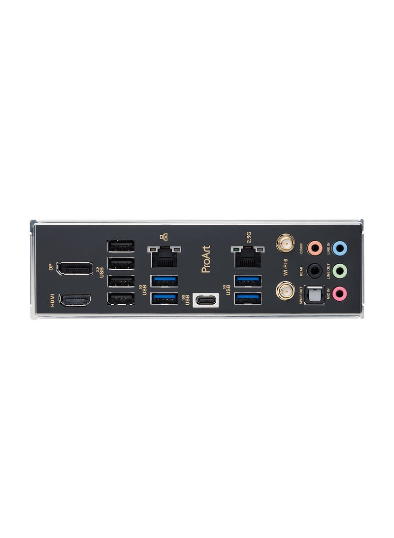 ASUS - ProArt B760-Creator Wi-Fi ATX Motherboard – Intel LGA1700 Socket, Compatible with 12th/13th/14th Gen Intel Core Processors, Supports Up to 192GB DDR5 Memory, PCIe 5.0/4.0/3.0, Triple M.2 Slots, 4 SATA 6Gb/s Ports, 2.5Gb Ethernet, Wi-Fi 6, Bluetooth 5.2, USB 3.2 Gen 2x2, 8K DisplayPort & 4K HDMI, ASUS 5X Protection III, AURA Sync RGB, M.2 Q-Latch, AI Suite 3, ProArt Creator Hub | 90MB1FY0-M1EAY0 Black - Image 1