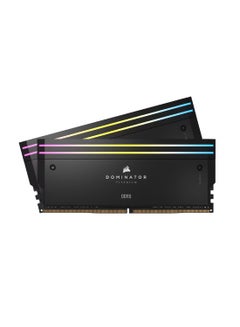 CORSAIR DOMINATOR TITANIUM RGB 64GB (2x32GB) DDR5 Memory Kit, 6600MT/s, CL32, XMP 3.0, Aluminum Heat Spreader, RGB Lighting, Intel 700/800 Series Compatible, UDIMM, 288-Pin, 1.4V Tested Voltage, 4800MHz SPD Speed, 40-40-40-77 SPD Latency, CMP64GX5M2X6600C32 64 GB  - Image 1
