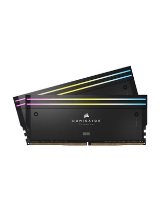 DOMINATOR TITANIUM RGB 64GB (2x32GB) DDR5 Memory Kit, 6600MT/s, CL32, XMP 3.0, Aluminum Heat Spreader, RGB Lighting, Intel 700/800 Series Compatible, UDIMM, 288-Pin, 1.4V Tested Voltage, 4800MHz SPD Speed, 40-40-40-77 SPD Latency, CMP64GX5M2X6600C32 64 GB - pnsku/N70156648V/45/_/1740475783/9c46f191-89cd-4de1-8ba5-459a17c6d0c5
