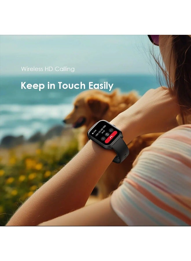 Oraimo Watch 5 Lite 2.01" HD IP68 OSW-804 With Black Silicone Strap Black - Image 4